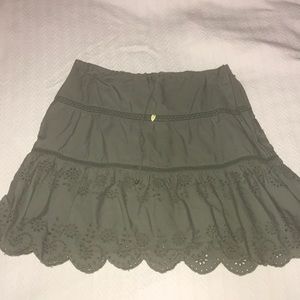 American Eagle Green Skirt